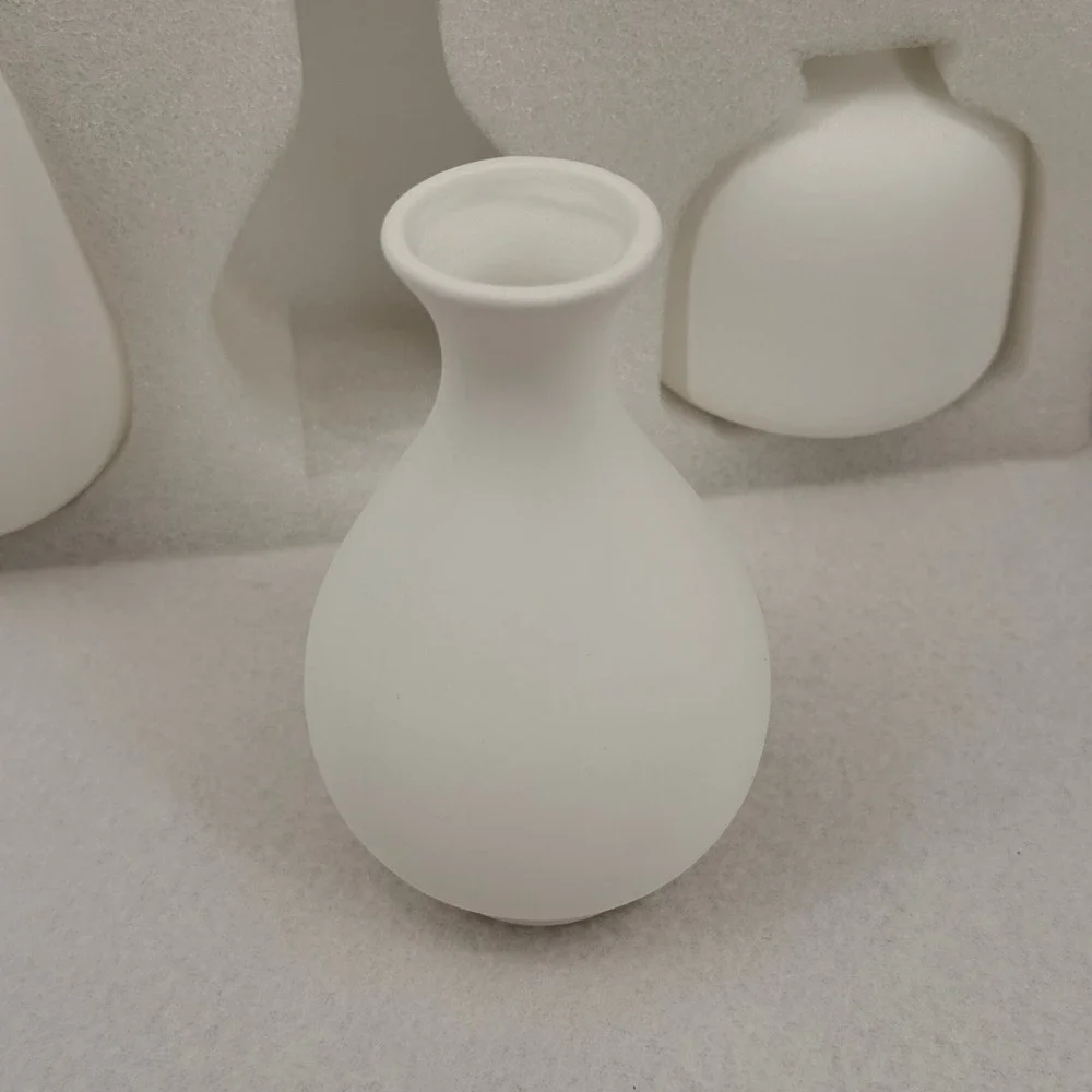 JOJUNO White Bud Vases, Small Ceramic Vase Set of 11 Modern Home Decor